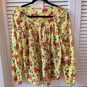 Yellow floral top (Nordstrom)
